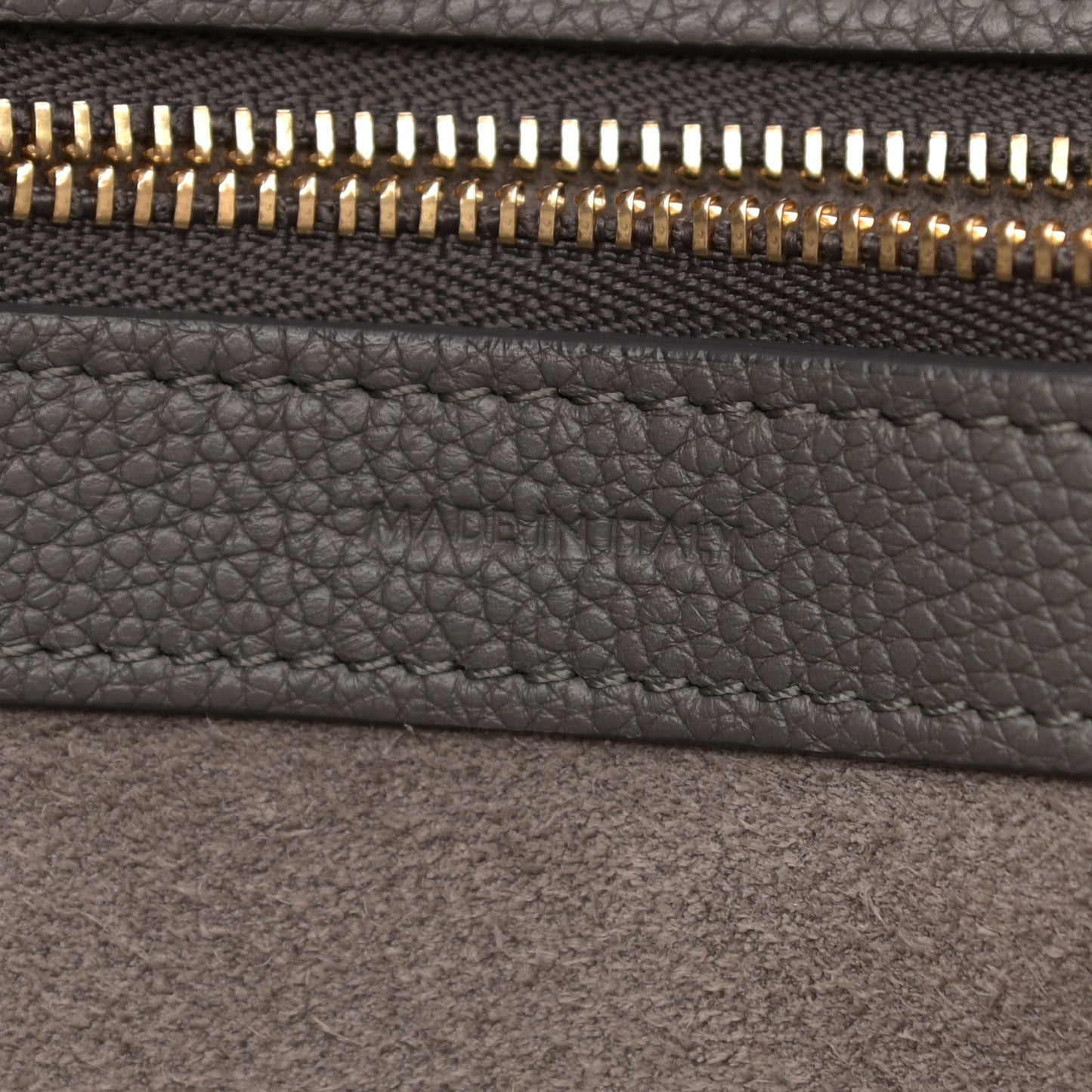 Soft Grained Calfskin Small Belt Cabas Phantom Grey