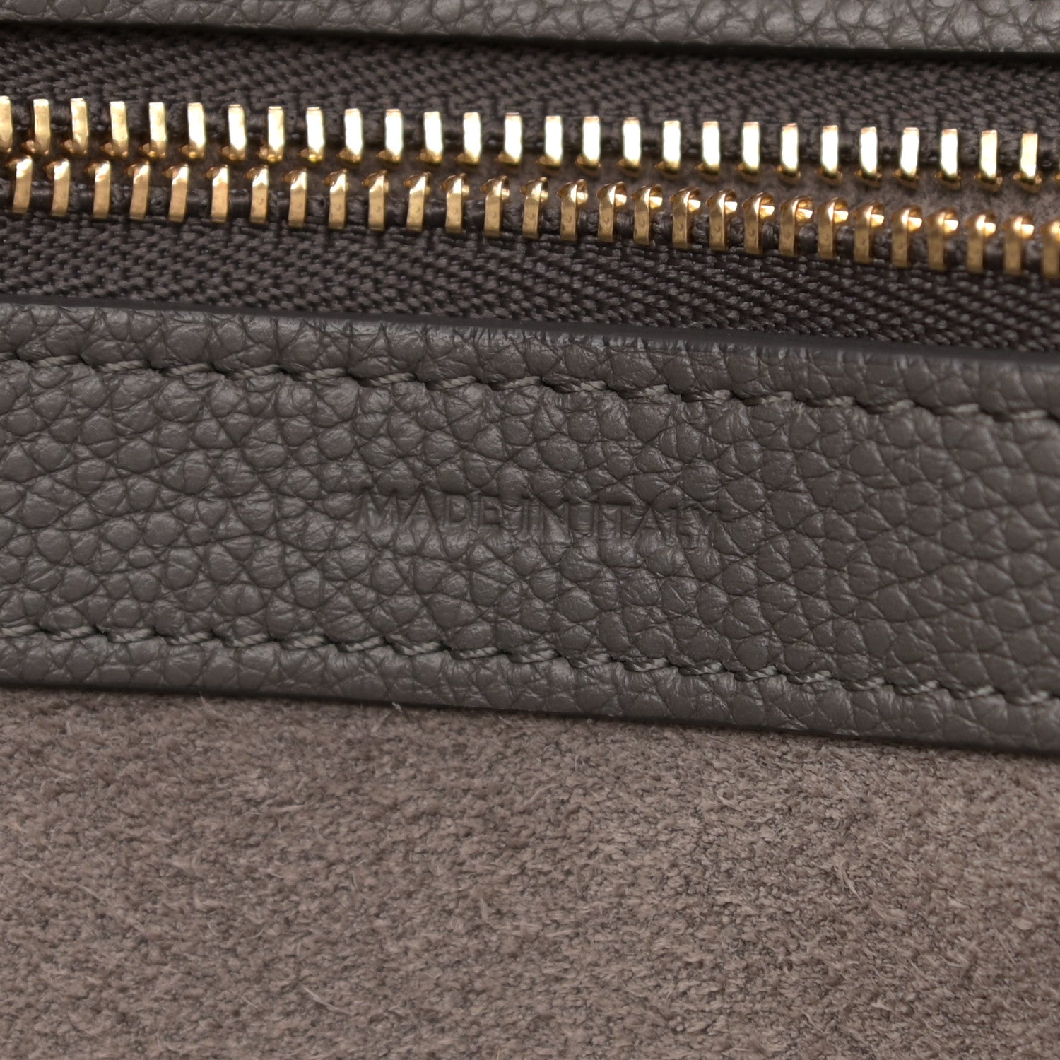 Celine Soft Grained Calfskin Small Belt Cabas Phantom Grey 7 of 10