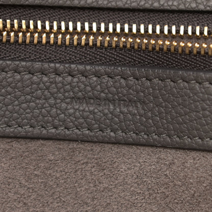 Celine Soft Grained Calfskin Small Belt Cabas Phantom Grey 7 of 10