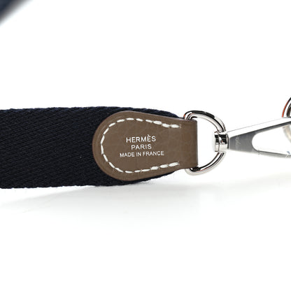 Hermes Taurillon Clemence Amazone Evelyne TPM Etoupe Bleu Indigo 9 of 11