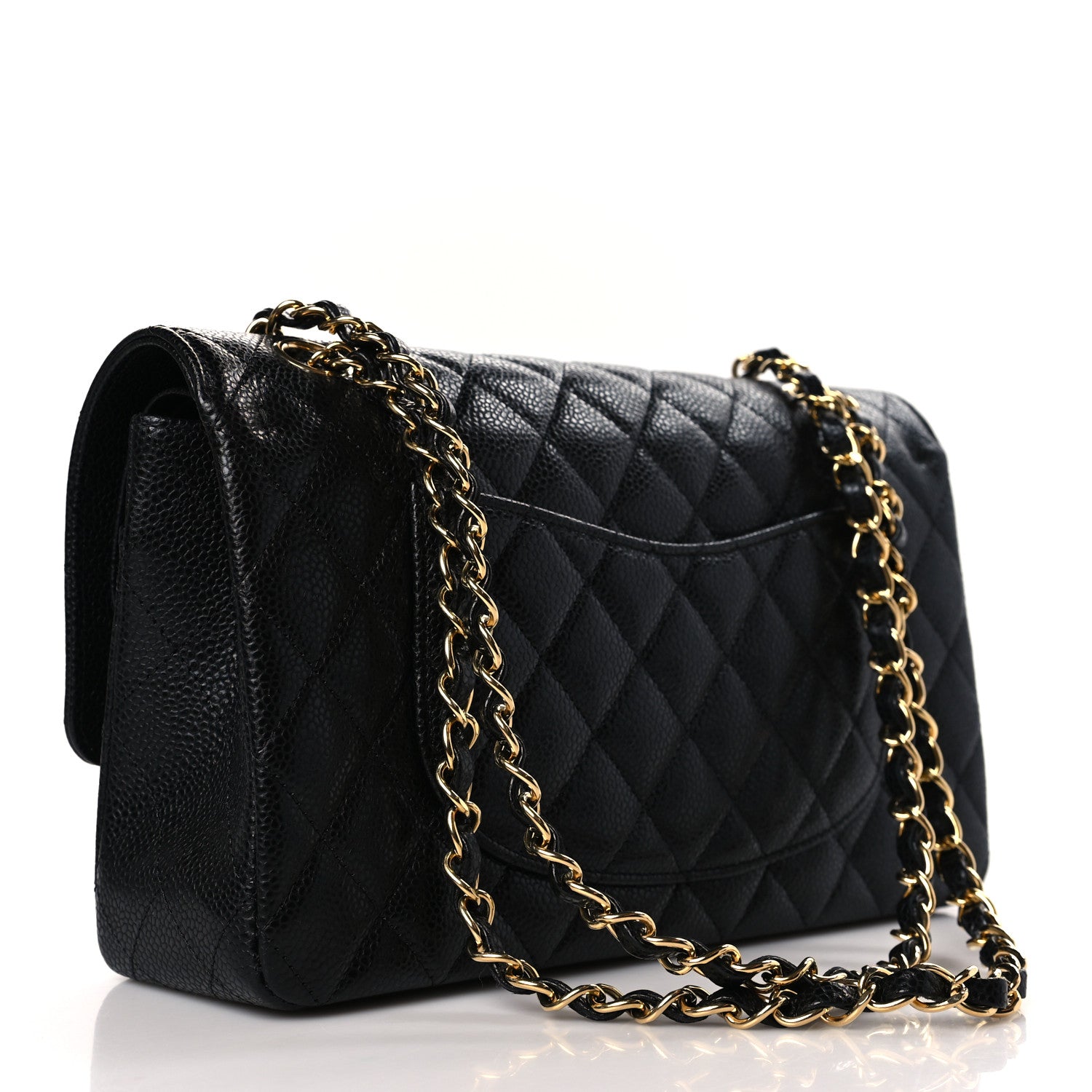 Chanel Caviar Quilted Medium Double Flap Black 3 of 9