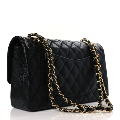 Chanel Caviar Quilted Medium Double Flap Black 3 of 9