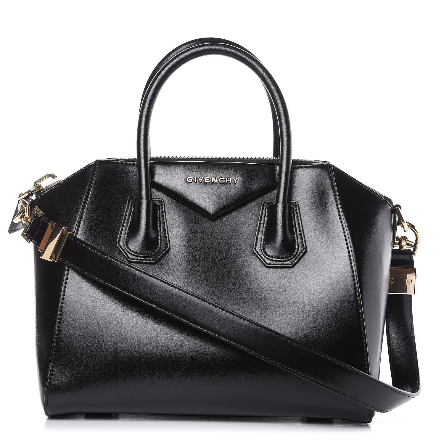Givenchy Shiny Lord Calfskin Small Antigona Black 1 of 16