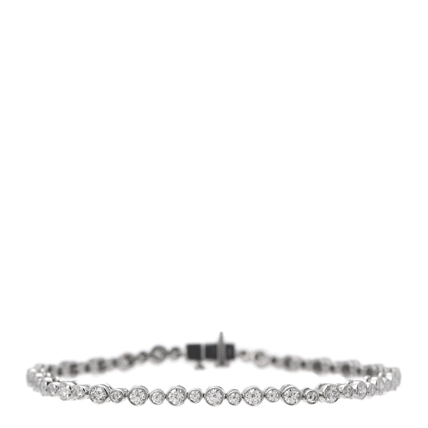 Platinum Diamond Jazz Graduated Bracelet