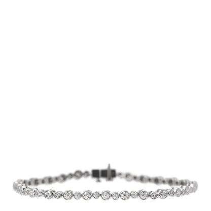 Tiffany Platinum Diamond Jazz Graduated Bracelet 1 of 6