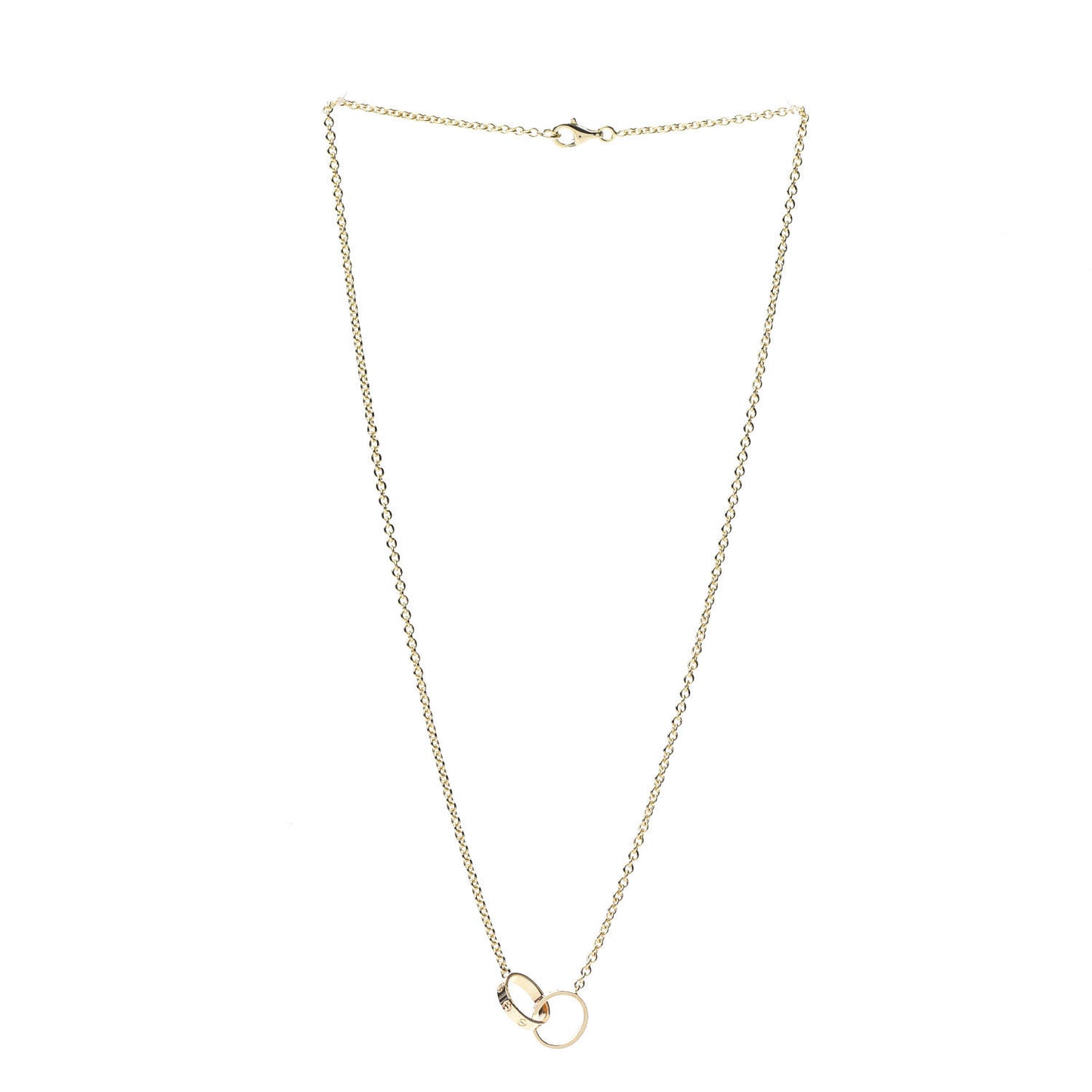 18K Yellow Gold Interlocking LOVE Necklace