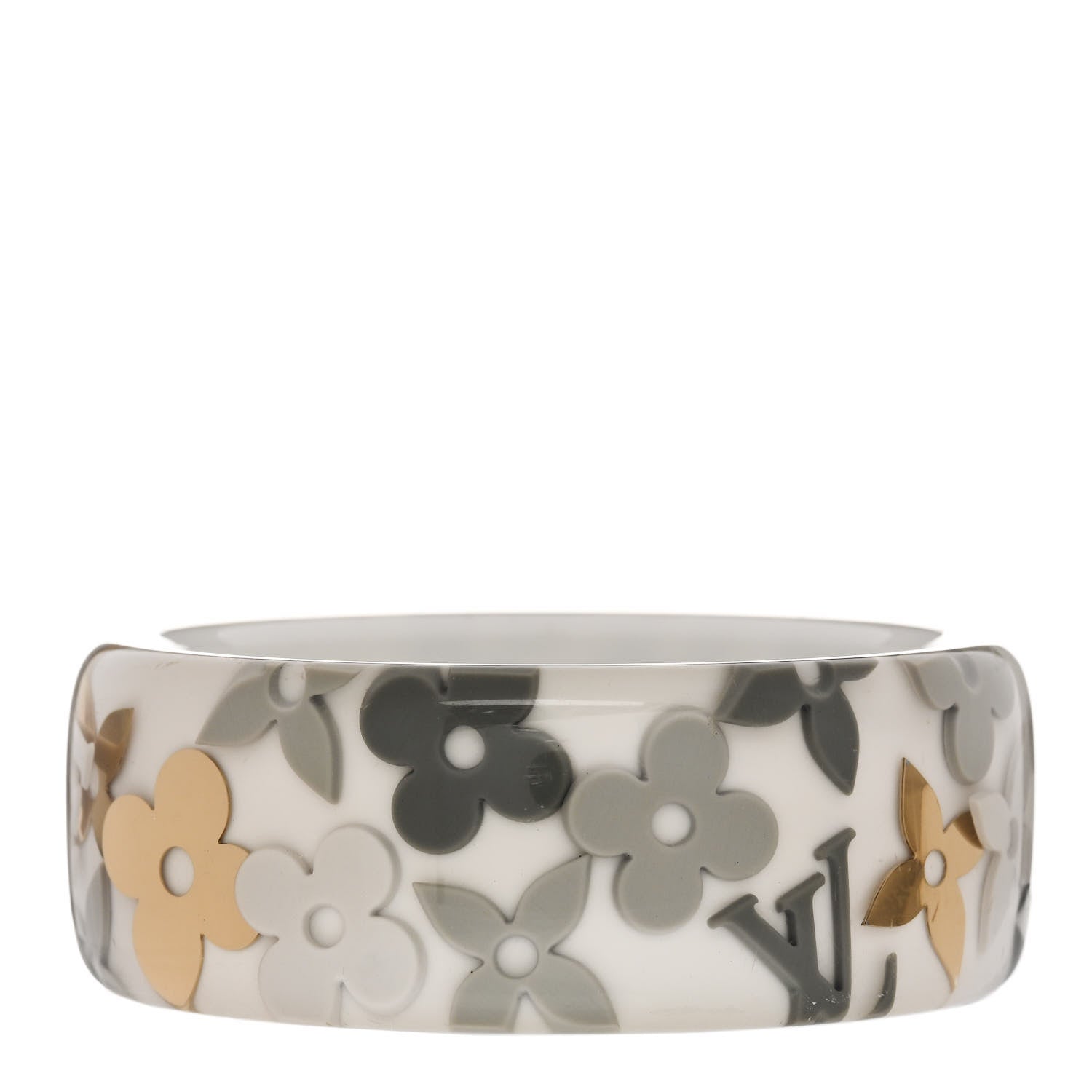 Louis Vuitton Resin Monogram Farandole Bracelet Grey 3 of 4