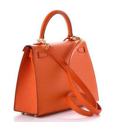 Hermes Epsom Kelly Sellier 25 Feu 4 of 37