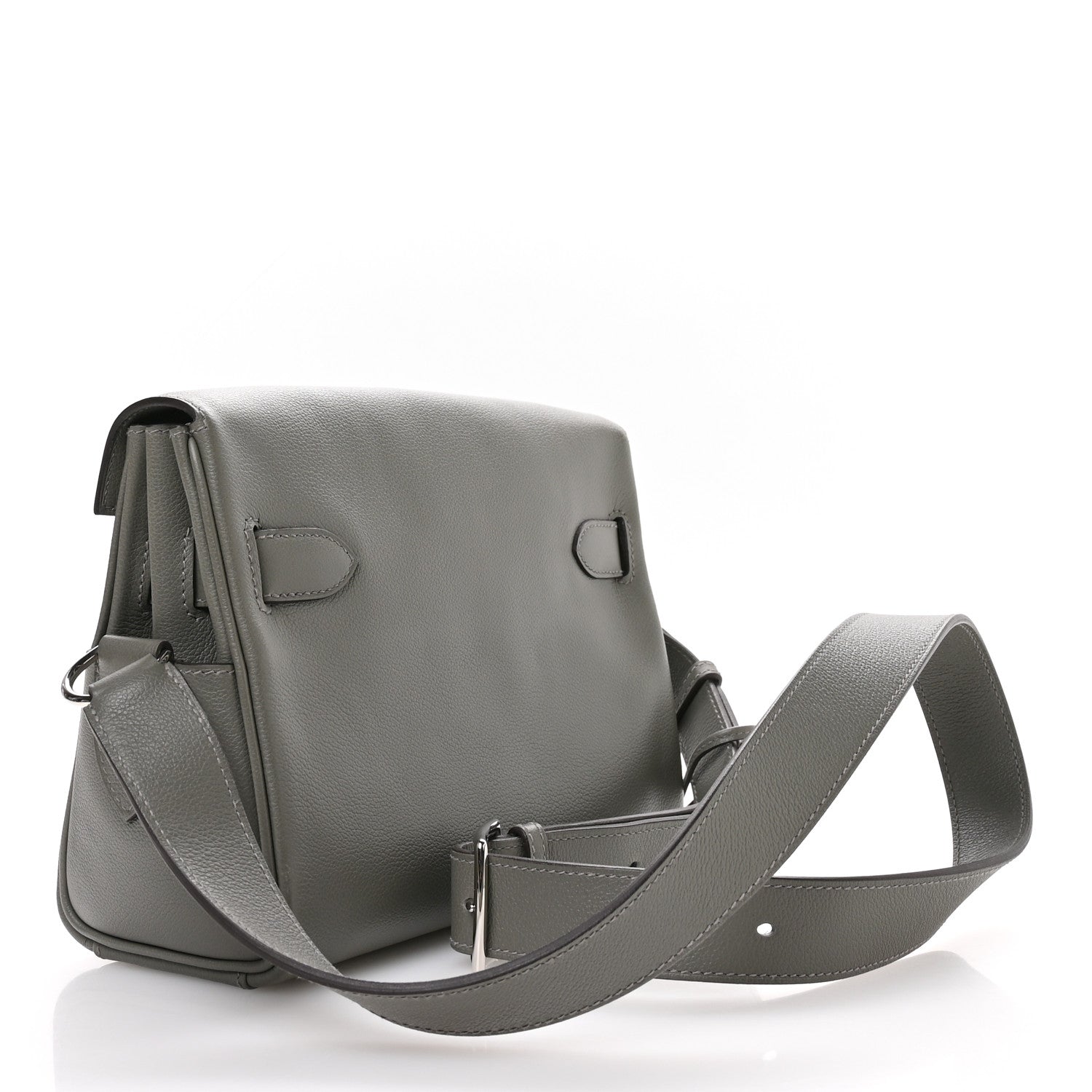 Hermes Evercolor Kelly Messenger PM Gris Meyer 1784293 – FASHIONPHILE