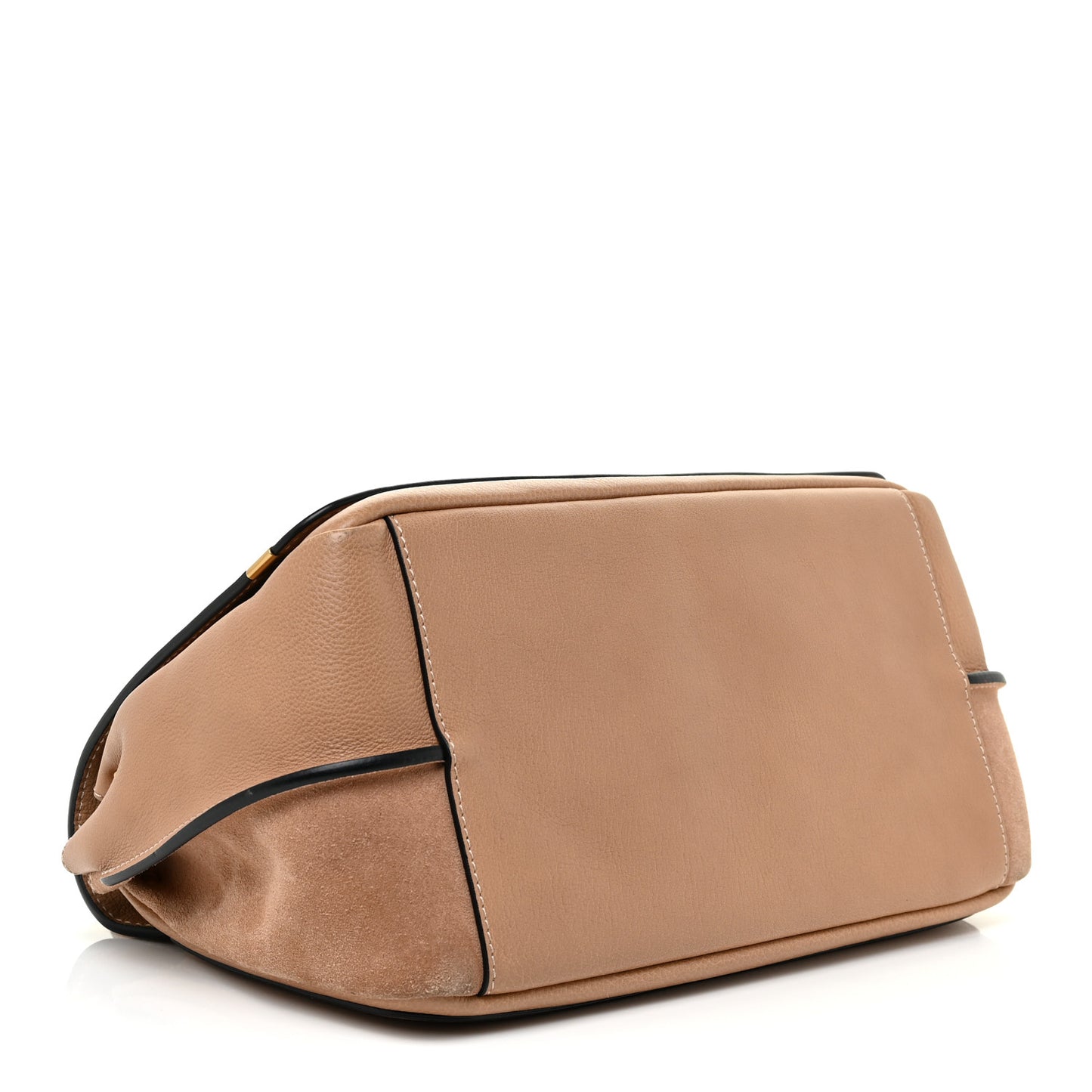 Smooth Calfskin Small Indy Shoulder Bag Biscotti Beige