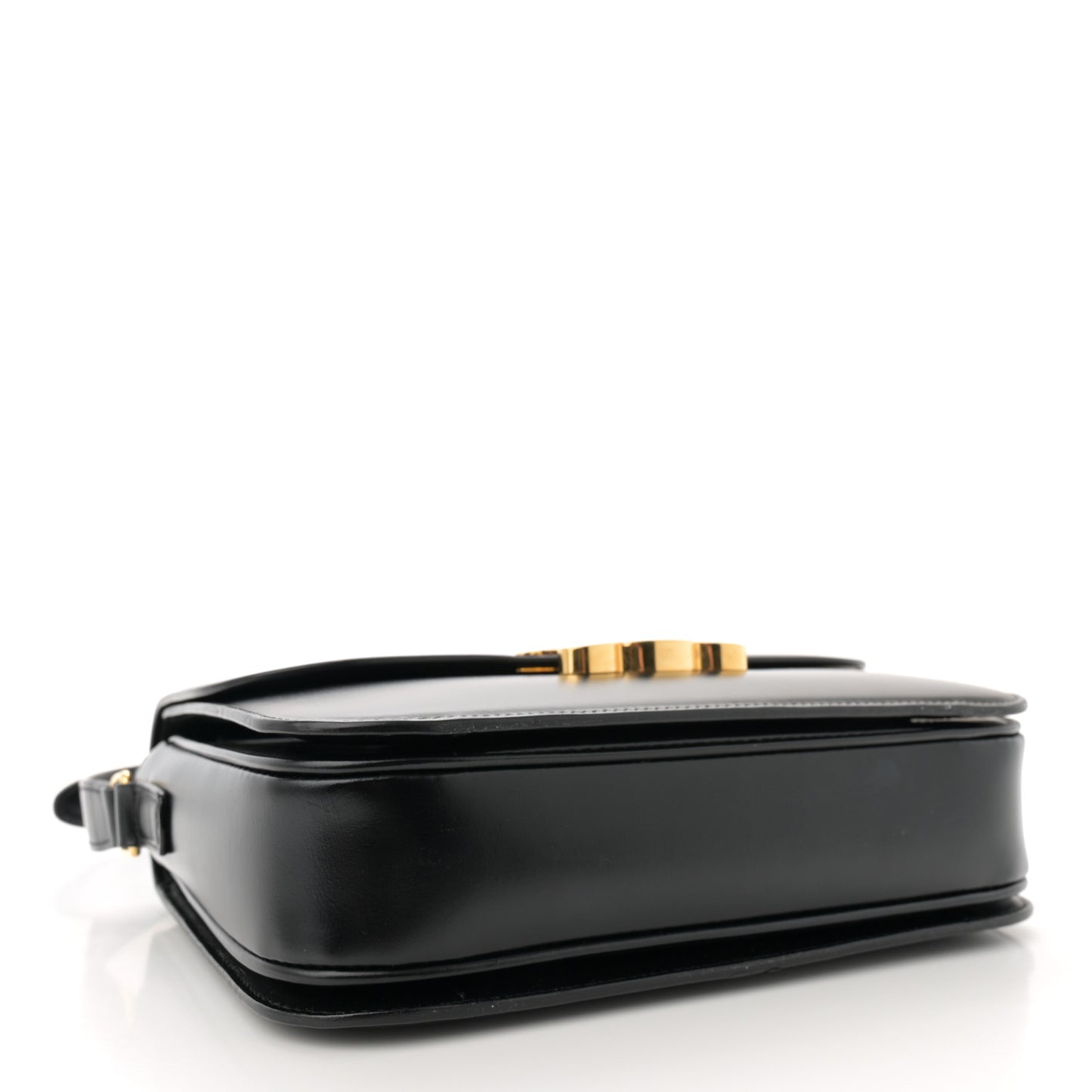 Shiny Calfskin Medium Triomphe Black