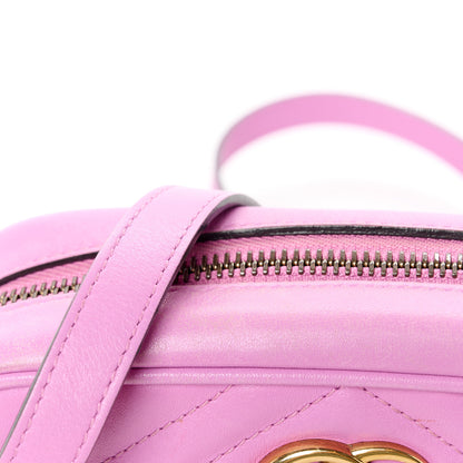 Gucci Calfskin Matelasse Mini GG Marmont Chain Shoulder Bag Candy Mousse 12 of 12