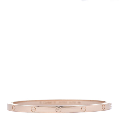Cartier 18K Pink Gold Small LOVE Bracelet 16 1 of 7