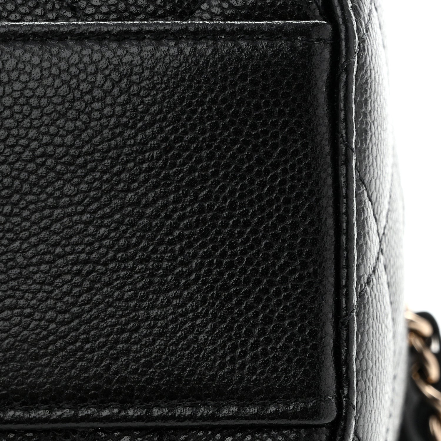 Chanel Caviar Quilted Barrel Clutch With Chain  Black 11 of 12