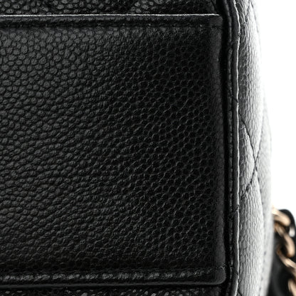 Chanel Caviar Quilted Barrel Clutch With Chain  Black 11 of 12