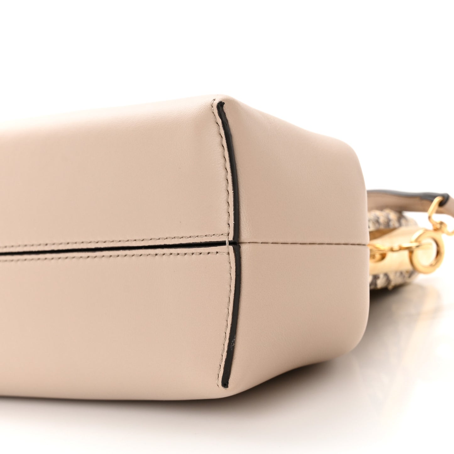 Shiny Nappa Snakeskin Small Fendi First Nuvola Roccia