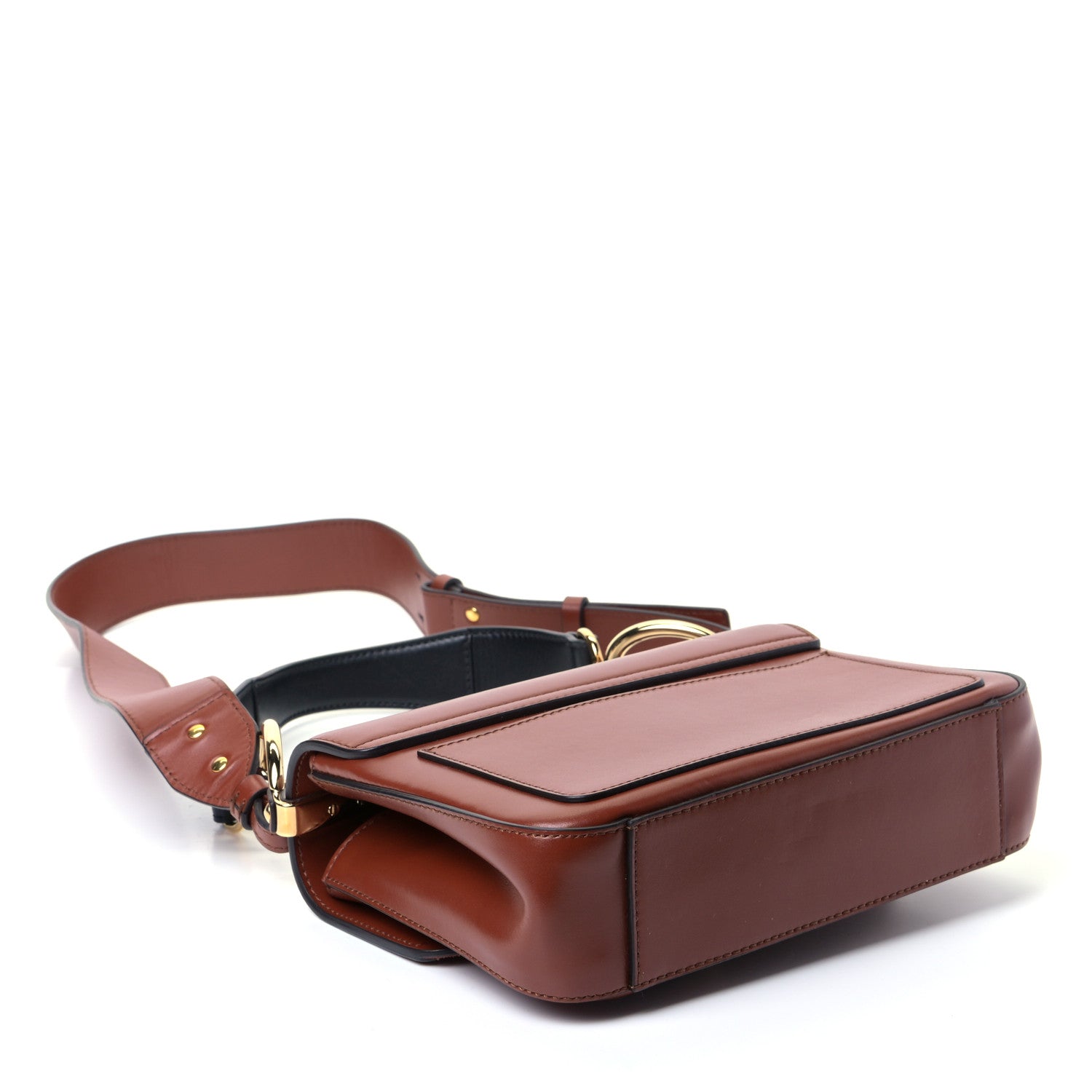 Chloe Calfskin Small C Double Carry Sepia Brown 3 of 5