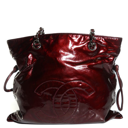 Chanel Patent Small Bonbons Shopper Tote Bordeaux 1 of 7