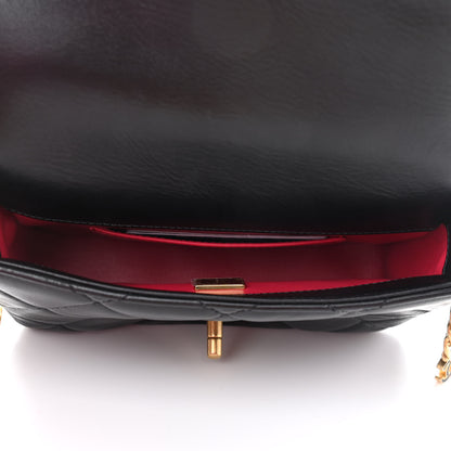 Chanel Lambskin Enamel Quilted Mini Pending CC Square Flap Black 5 of 9
