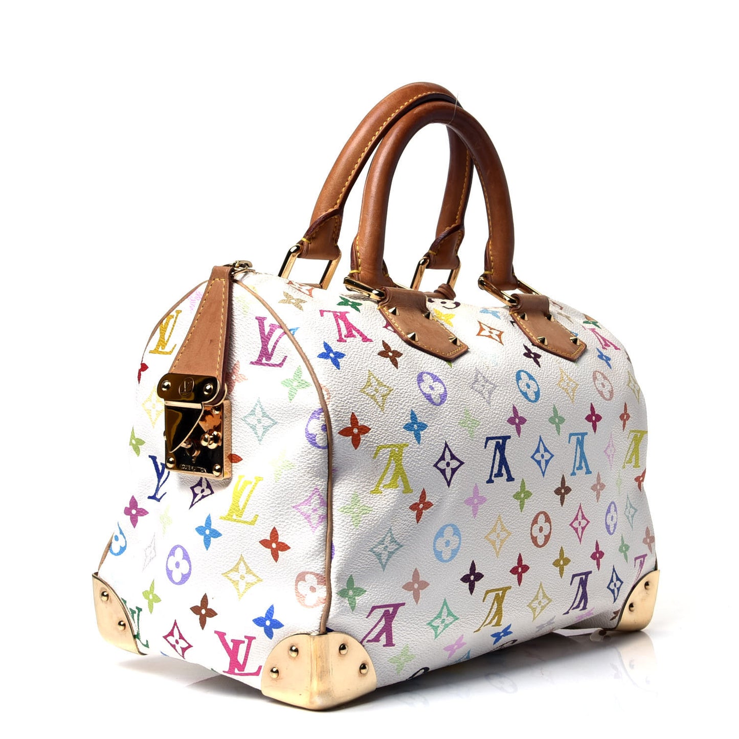 Monogram Multicolor Speedy 30 White