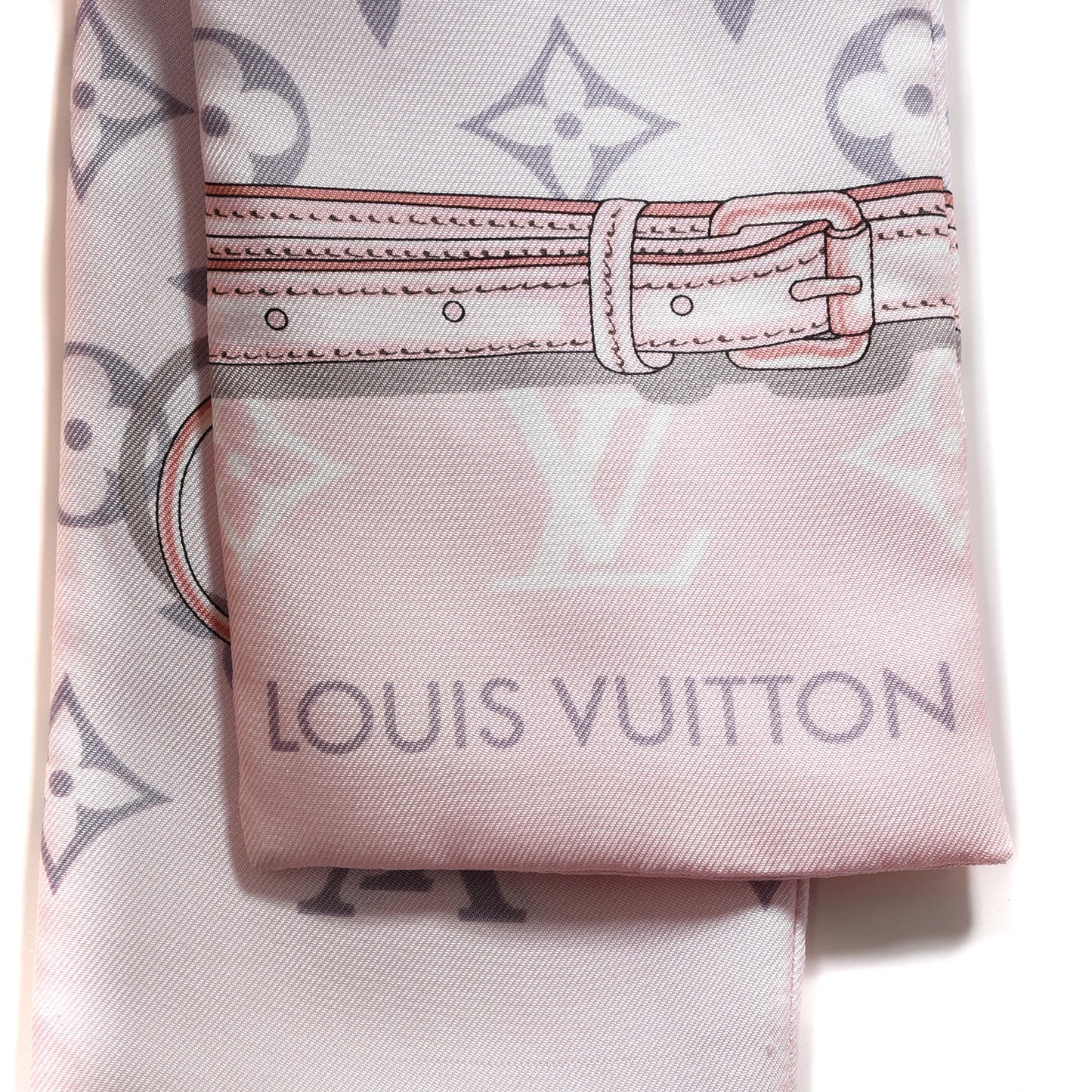 Silk Monogram Confidential Bandeau Light Pink