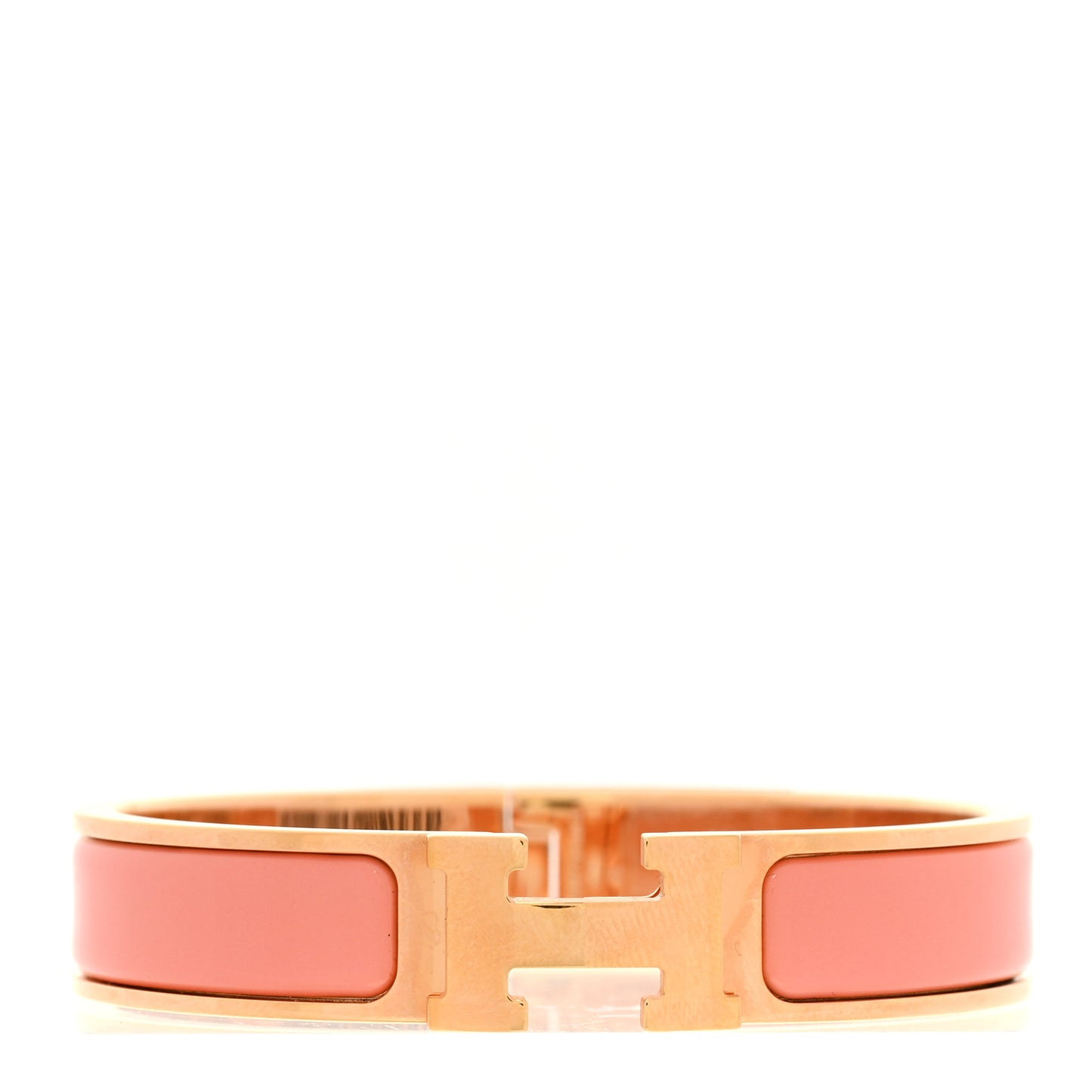 Enamel Narrow Clic Clac H Bracelet PM Rose Florida