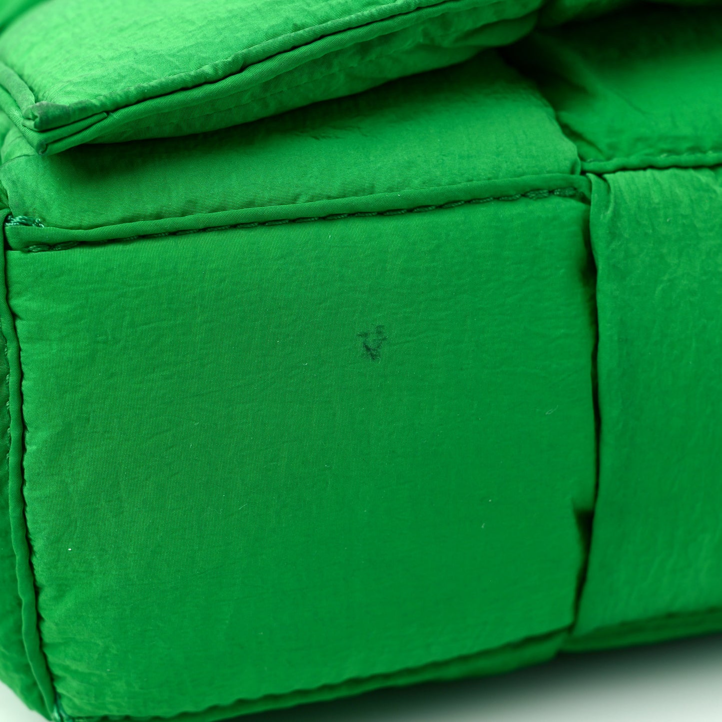 Nylon Intrecciato Padded Tech Cassette Bag Parakeet
