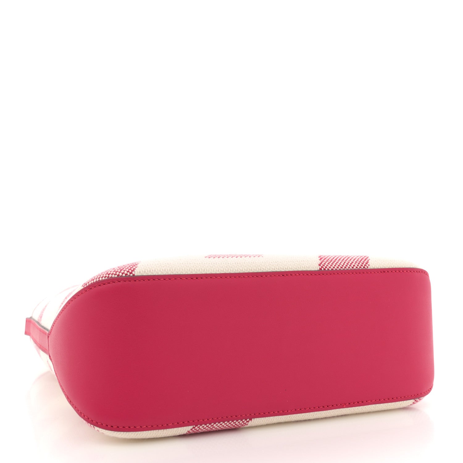 Hermes Swift Toile H Cabas H En Biais 27 Ecru Framboise 4 of 11