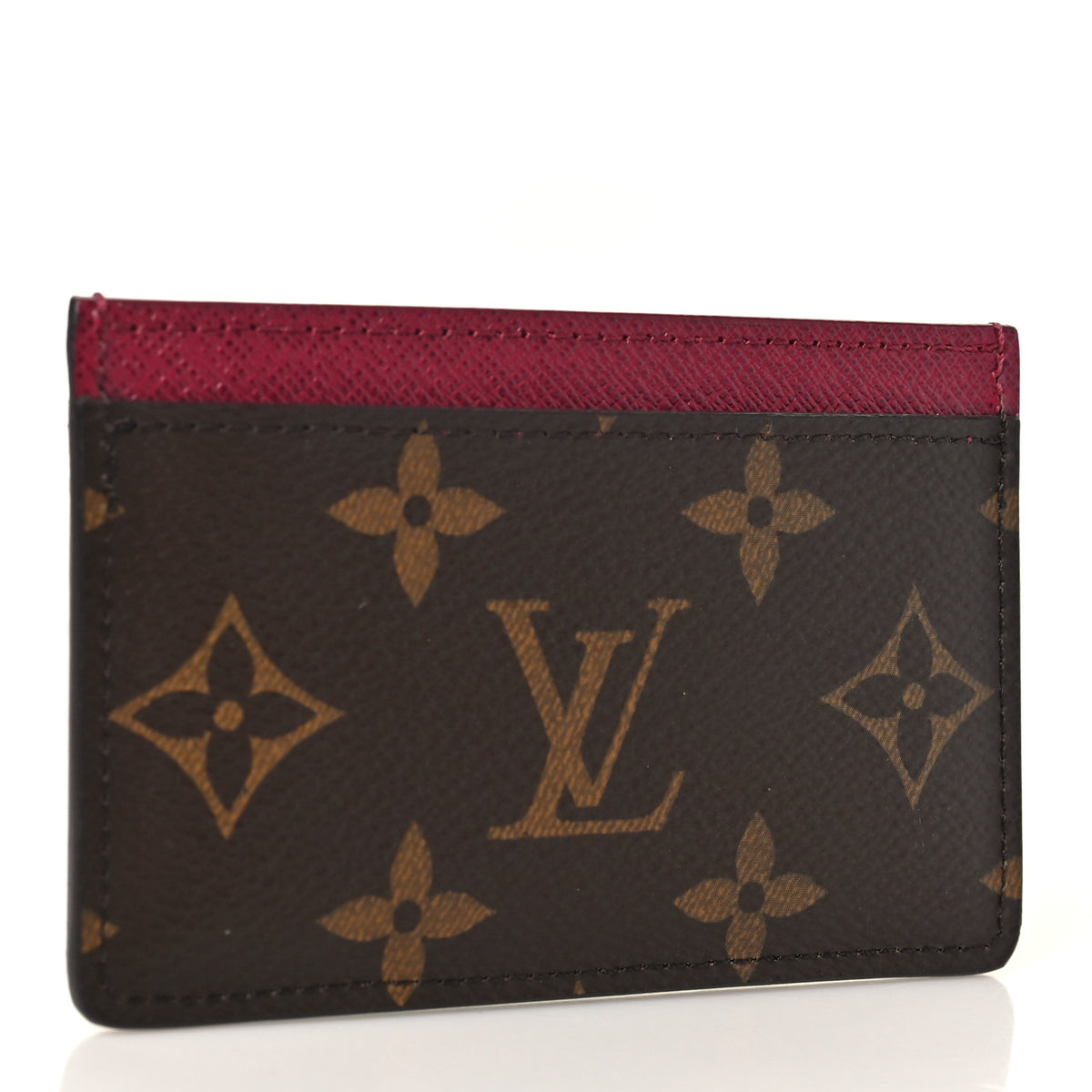 Monogram Card Holder Fuchsia