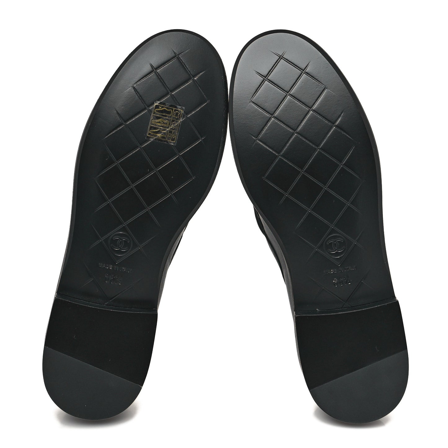 Lambskin Quilted CC Turnlock Loafers 36.5 Black
