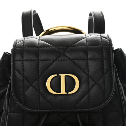 Christian Dior Lambskin Macrocannage Small Caro Backpack Black 8 of 11