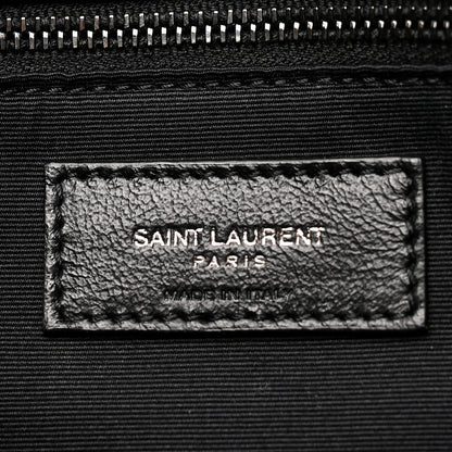 Saint Laurent Crinkled Calfskin Matelasse Monogram Large Niki Chain Satchel Black Black 6 of 10