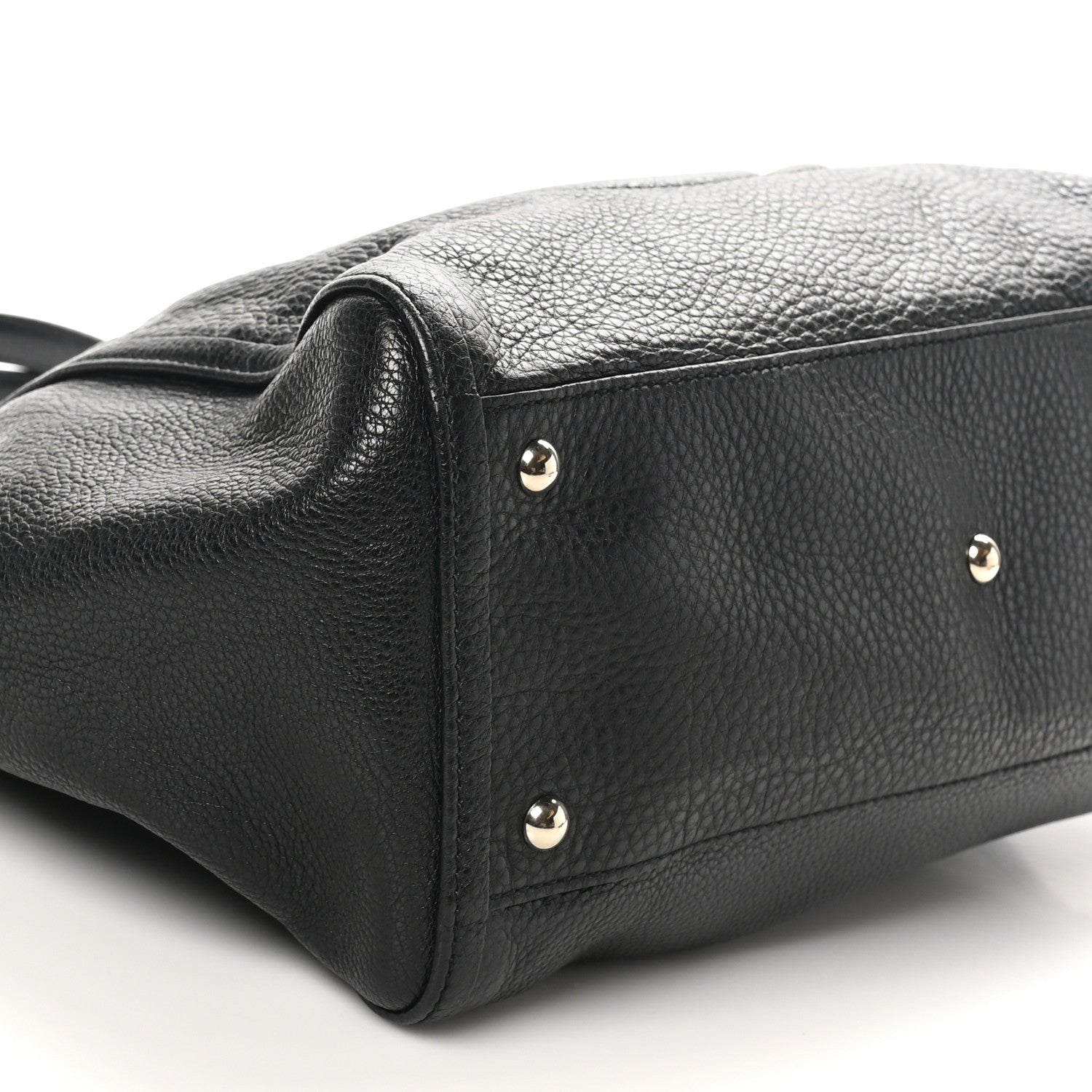 Gucci Pebbled Calfskin Medium Soho Shoulder Bag Black 9 of 10