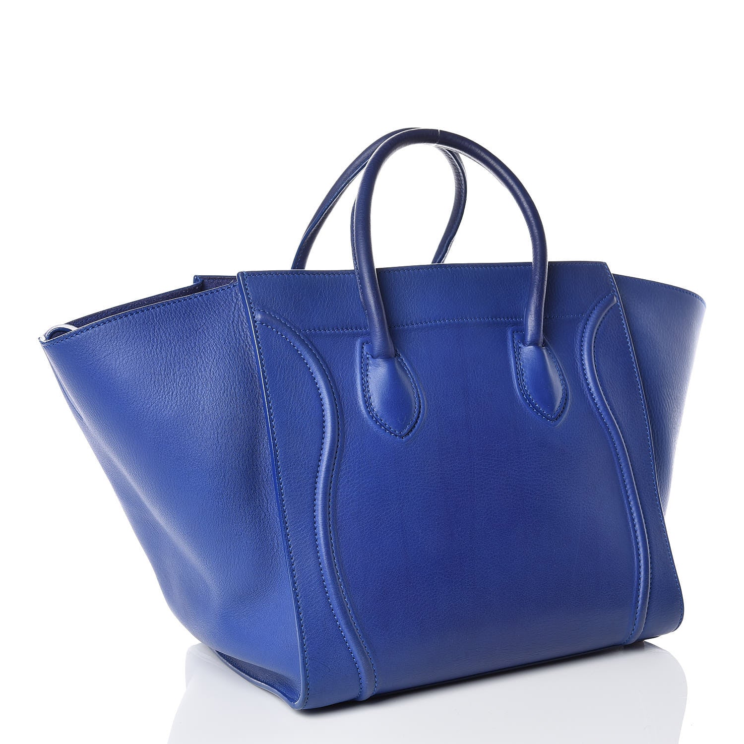 Celine Supple Calfskin Medium Phantom Luggage Indigo 3 of 17