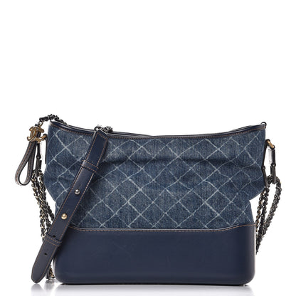 Chanel Denim Calfskin Medium Gabrielle Hobo Blue 1 of 14