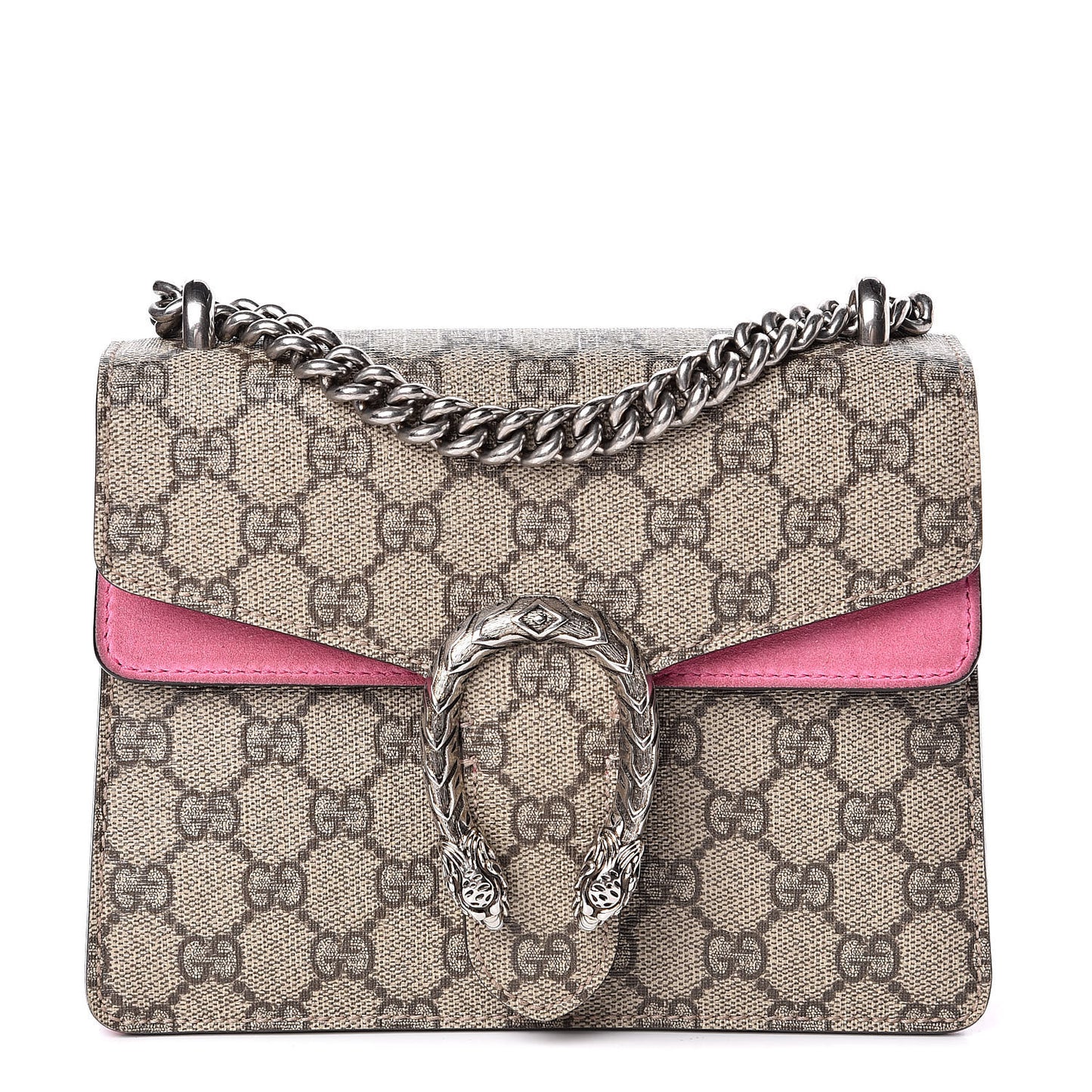 GG Supreme Monogram Mini Dionysus Shoulder Bag Pink