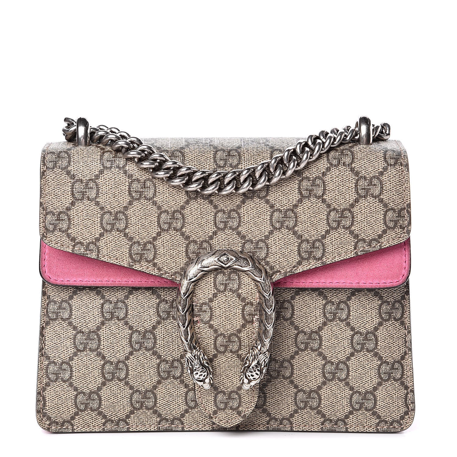 Gucci GG Supreme Monogram Mini Dionysus Shoulder Bag Pink 1 of 11