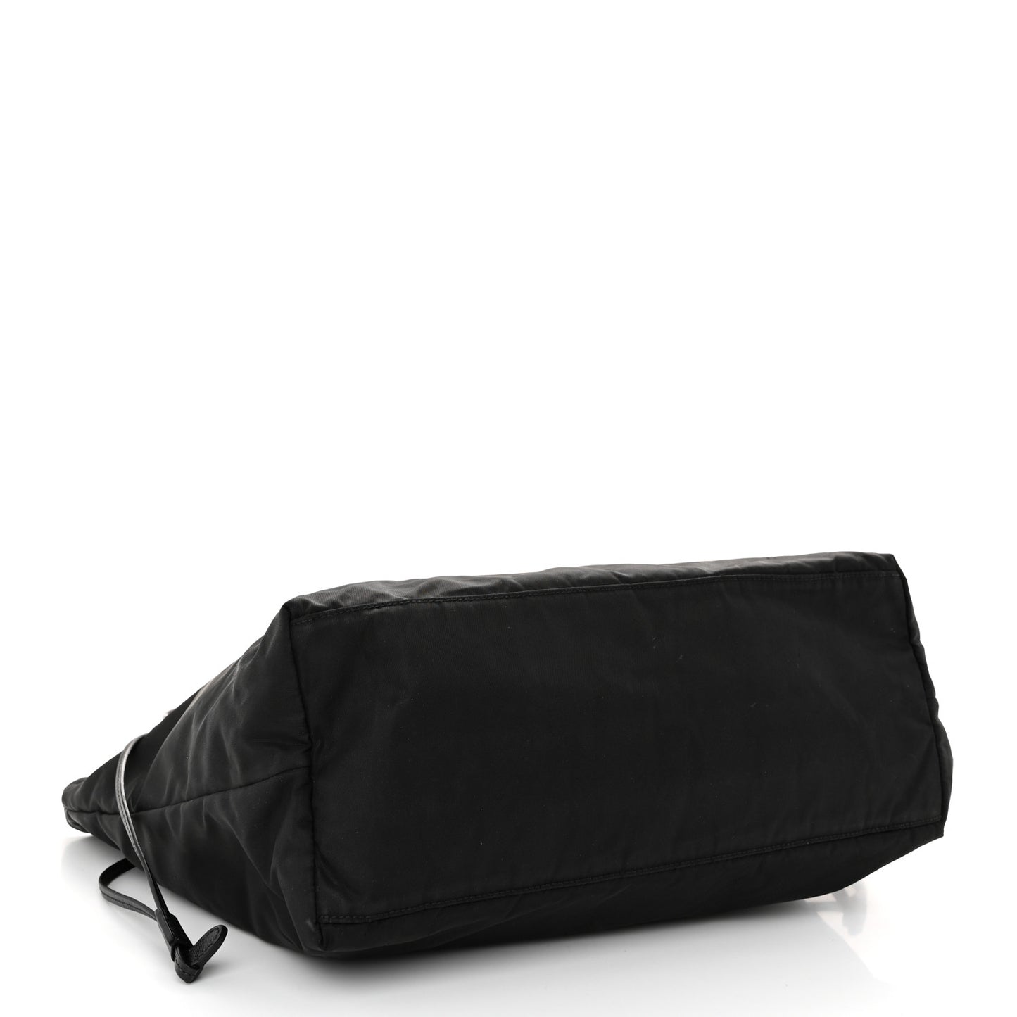 Tessuto Nylon Saffiano Shopping Tote Black