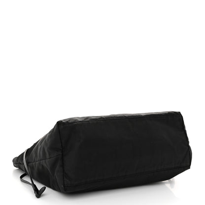 Prada Tessuto Nylon Saffiano Shopping Tote Black 4 of 12