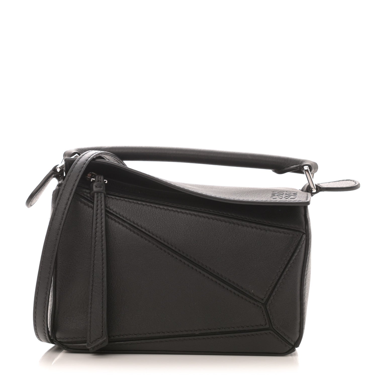 Loewe Calfskin Mini Puzzle Bag Black 1 of 7