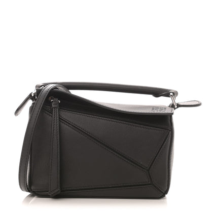 Loewe Calfskin Mini Puzzle Bag Black 1 of 7