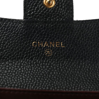 Chanel Caviar Quilted Flap Card Holder Wallet Black 6 of 7