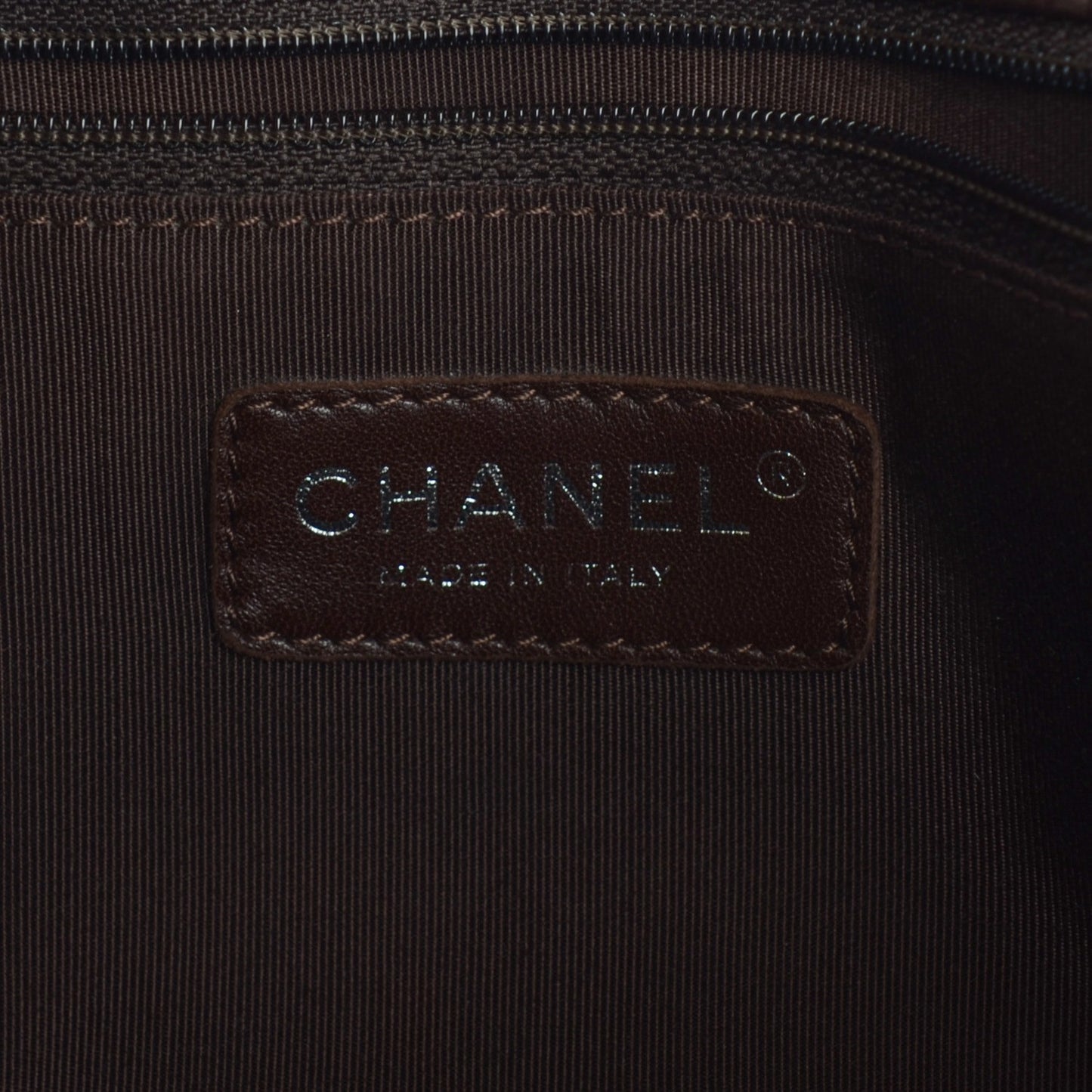 Caviar Quilted Grand Shopping Tote GST Dark Brown