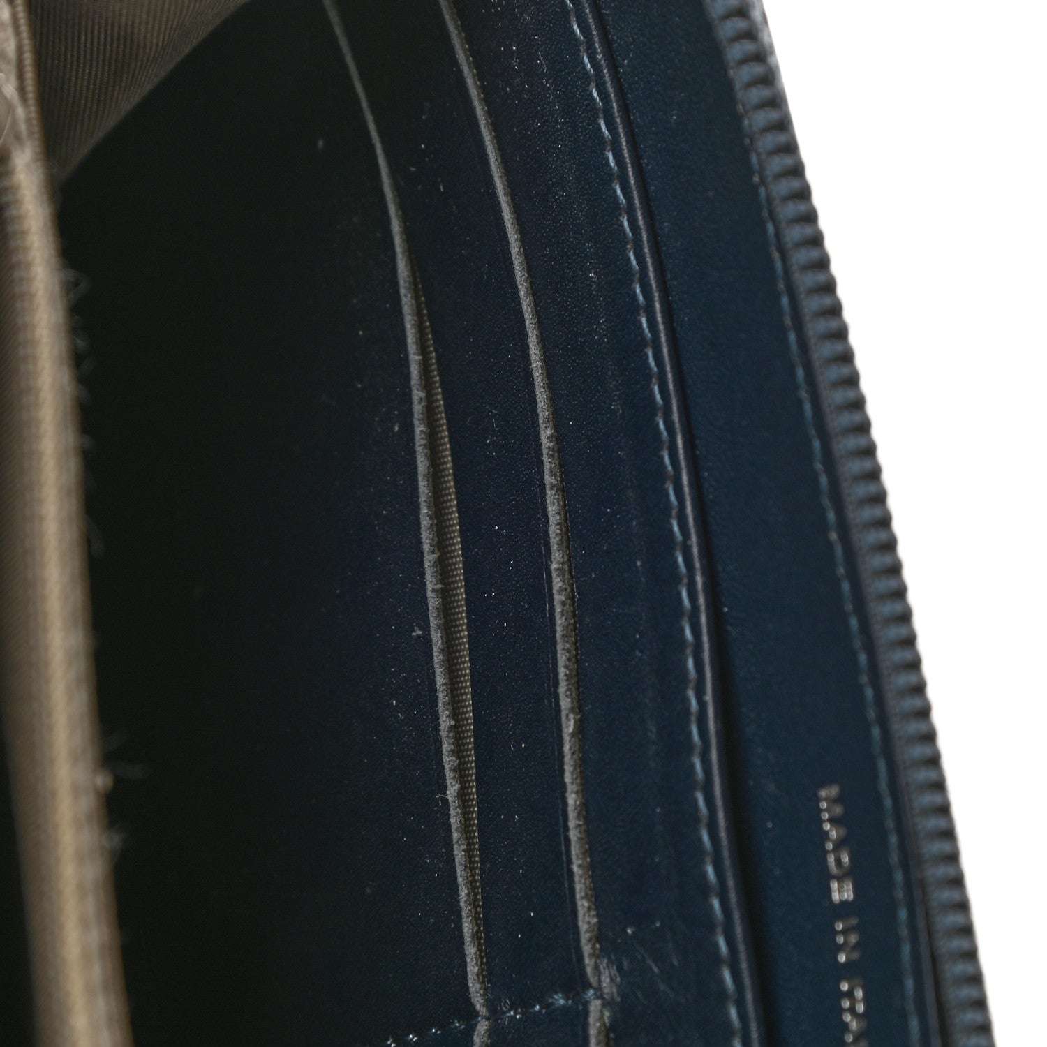 Chanel Caviar Large CC Timeless Zip Around Wallet Blue 10 of 10