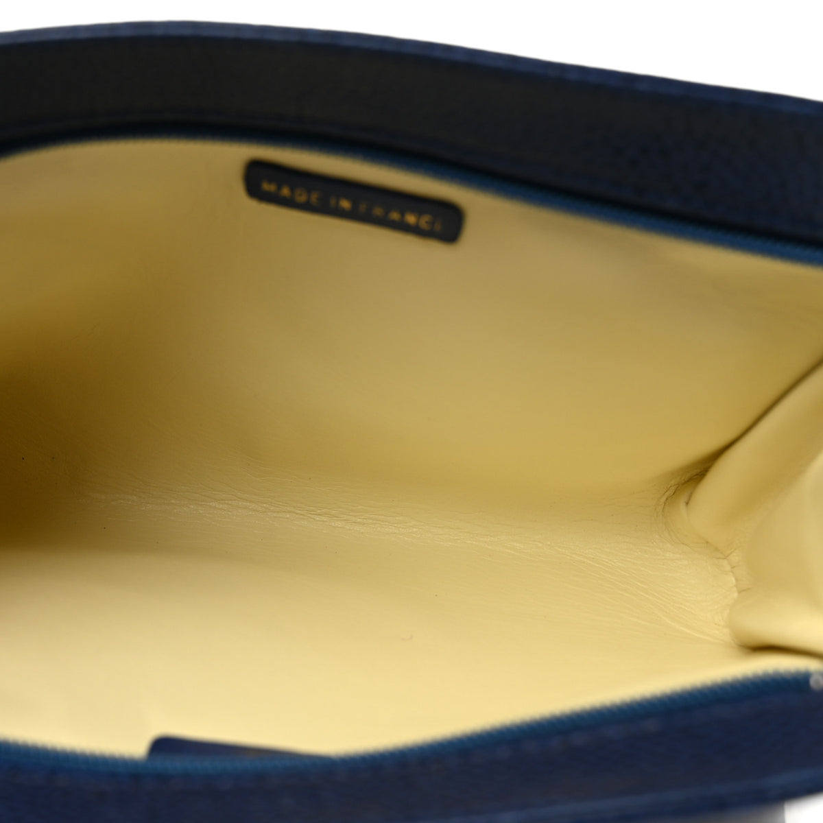 Chanel Caviar Timeless CC Cosmetic Pouch Blue 5 of 11