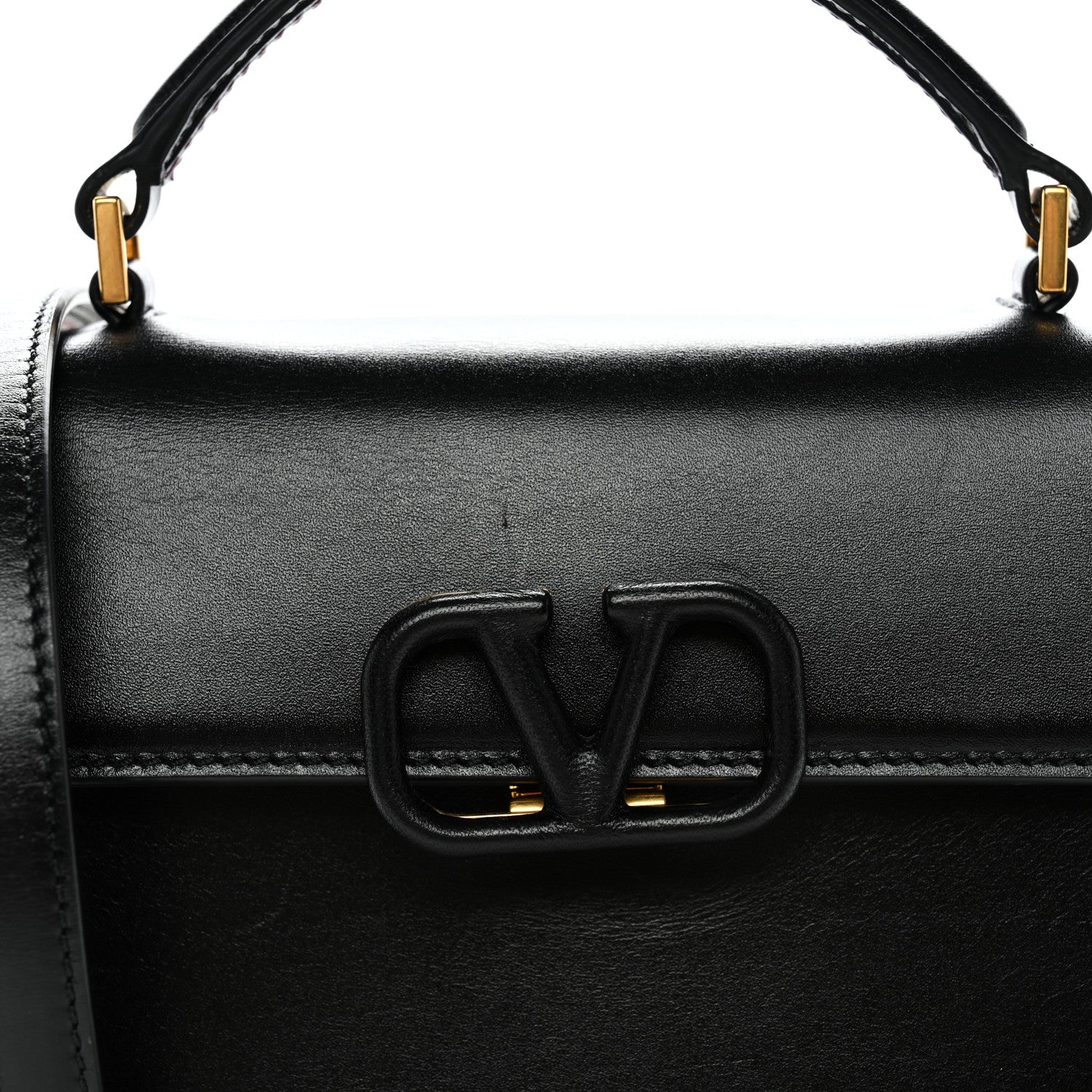 Valentino Garavani Calfskin Mini VSling Top Handle Bag Black 6 of 9