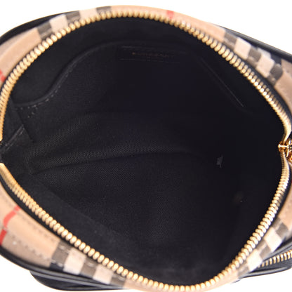 Burberry Calfskin Vintage Check Camera Bag Archive Beige 5 of 9
