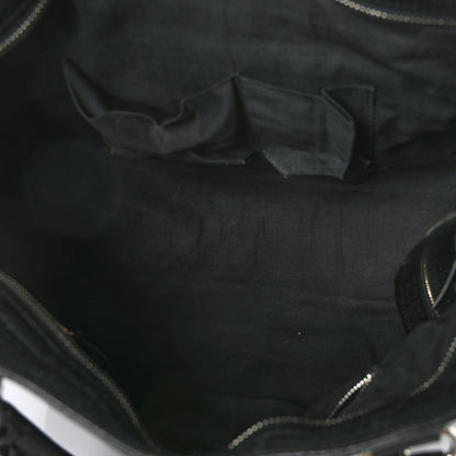 Balenciaga Chevre Silver Metallic Edge Hardware Velo Black 5 of 11