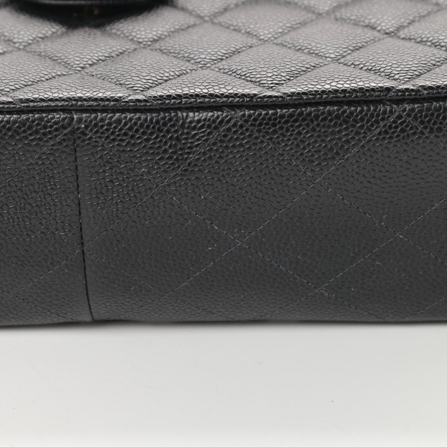 Caviar Quilted Jumbo Single Flap Black