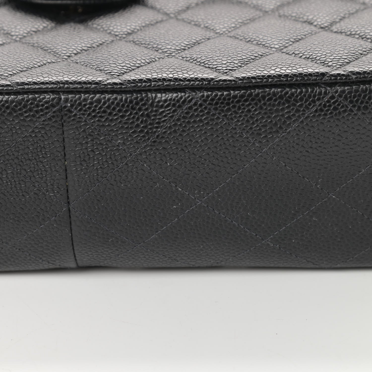 Chanel Caviar Quilted Jumbo Single Flap Black 13 of 14